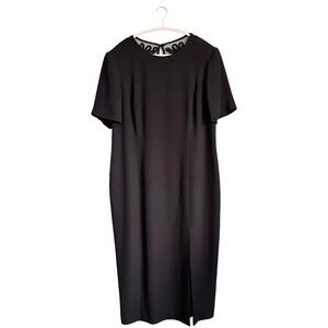 Maggy London Woman Black Short Sleeve Midi Dress‎ Plus Size 14